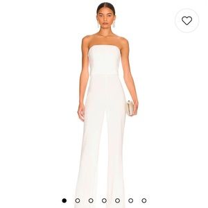 Brand new Alice and Olivia white laval jumpsuit. Never worn. Size 4.
